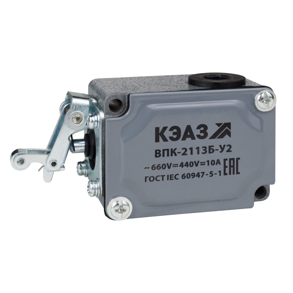 картинка Выключатель путевой ВПК-2113Б-У2-КЭАЗ от интернет-магазина ТД Макс-Электро купить в Кемерово по ценам завода
