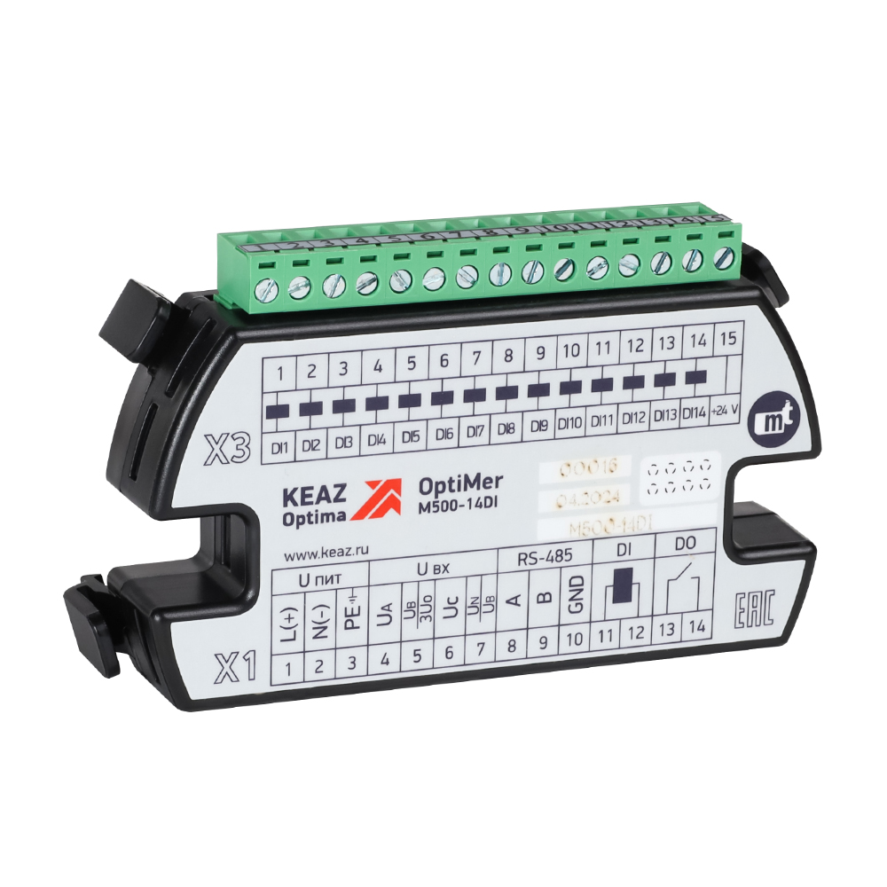 картинка Модуль расширения OptiMer-M500-14DI от интернет-магазина ТД Макс-Электро купить в Кемерово по ценам завода