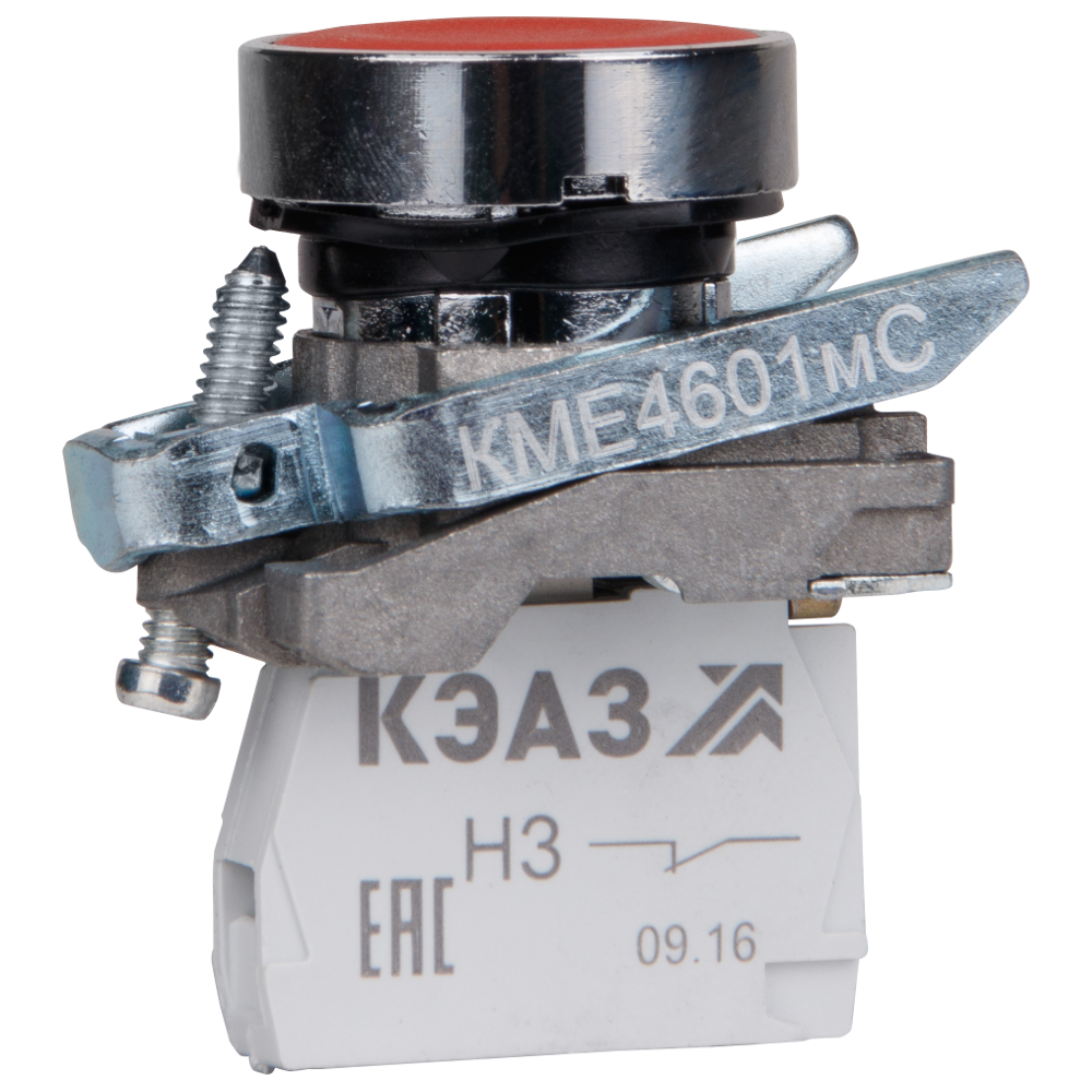 картинка Кнопка КМЕ4111мС-красный-1но+1нз-цилиндр-IP40-КЭАЗ от интернет-магазина ТД Макс-Электро купить в Кемерово по ценам завода