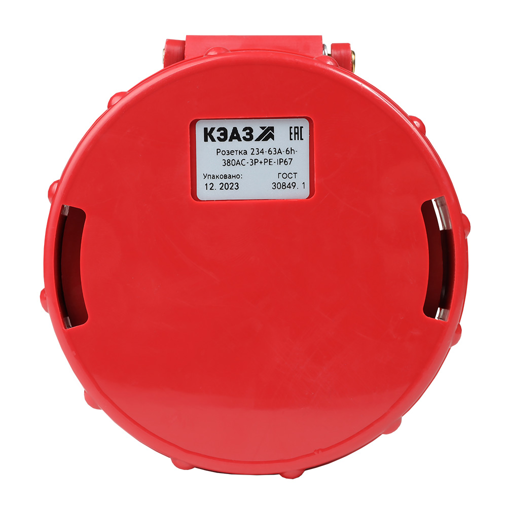 картинка Розетка кабельная 234-63А-6h-380AC-3P+PE-IP67 от интернет-магазина ТД Макс-Электро купить в Кемерово по ценам завода