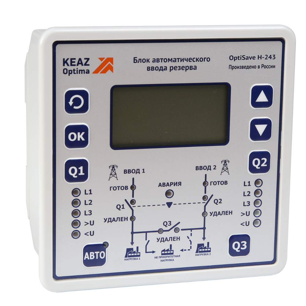 картинка Блок автоматического ввода резерва OptiSave H-243-У3 от интернет-магазина ТД Макс-Электро купить в Кемерово по ценам завода