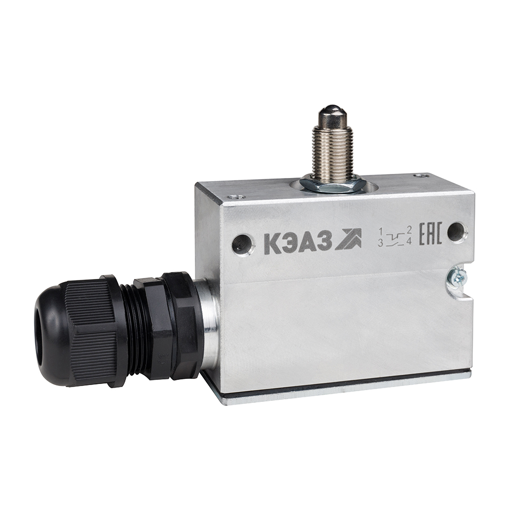 картинка Микропереключатель МП-1303м/05 (толкатель шарик крепление комбинированное)-КЭАЗ от интернет-магазина ТД Макс-Электро купить в Кемерово по ценам завода