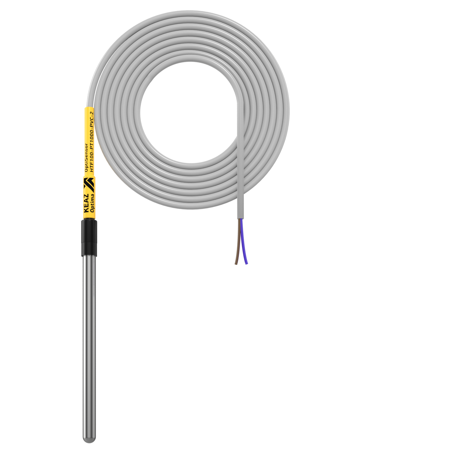 картинка Датчик температуры канальный OptiSensor HTF100-PT1000-PVC-2 от интернет-магазина ТД Макс-Электро купить в Кемерово по ценам завода