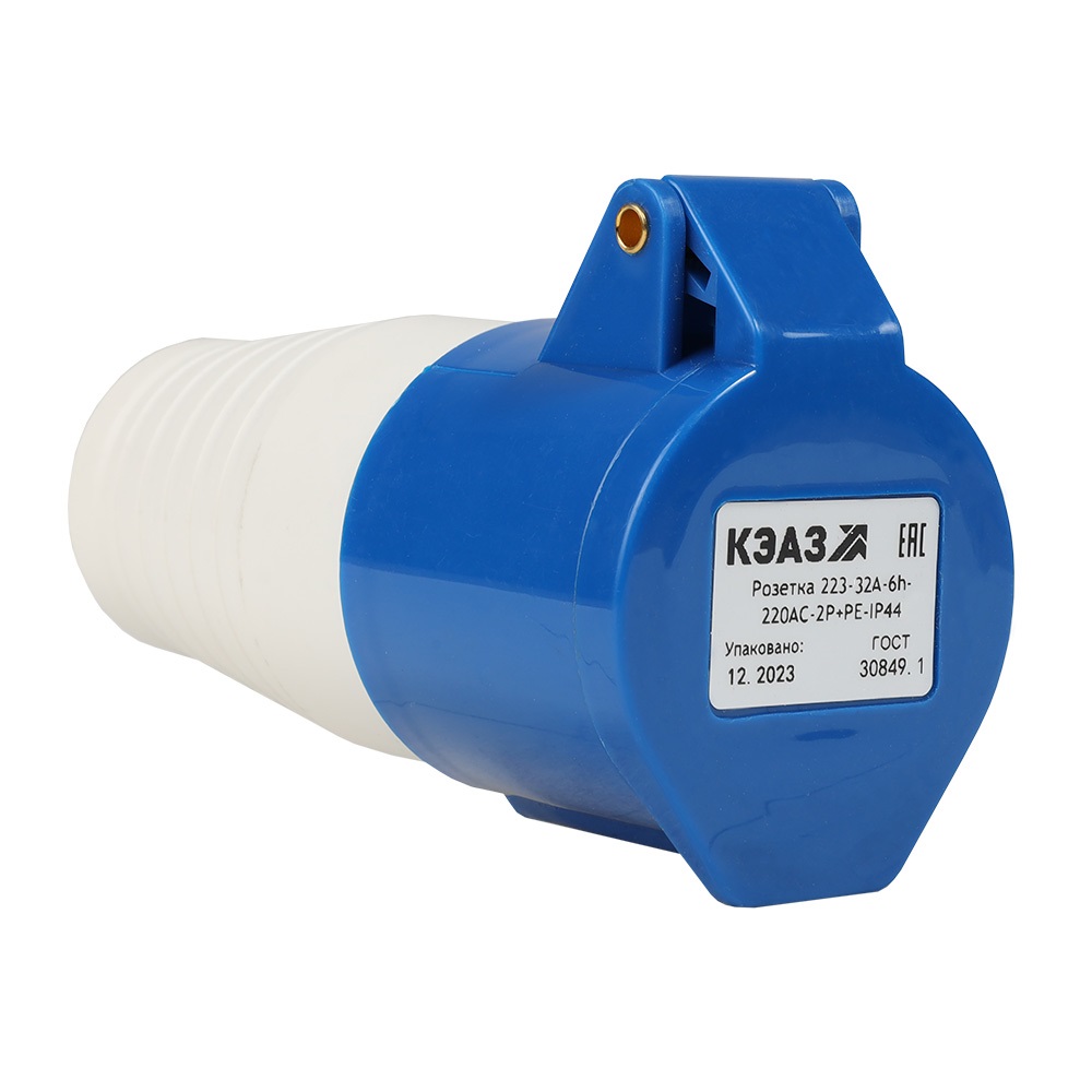 картинка Розетка кабельная 213-16А-6h-220AC-2P+PE-IP44 от интернет-магазина ТД Макс-Электро купить в Кемерово по ценам завода