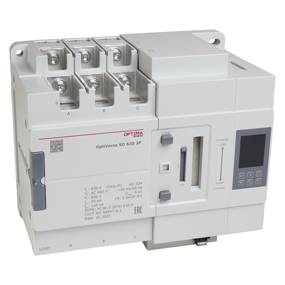 картинка Устройство автоматического ввода резерва OptiVerse SD 630 4P от интернет-магазина ТД Макс-Электро купить в Кемерово по ценам завода