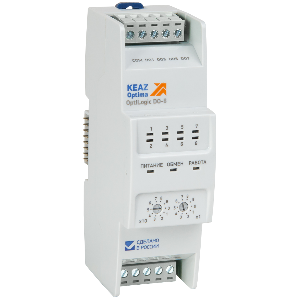 картинка Модуль дискретного вывода OptiLogic L-DO-8 от интернет-магазина ТД Макс-Электро купить в Кемерово по ценам завода